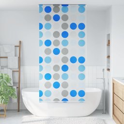 Roleta perdea de dus 120x240 cm Model cercuri GartenMobel Dekor