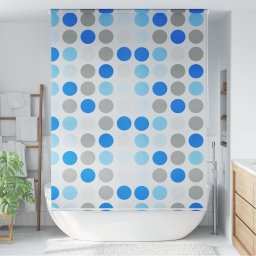 Roleta perdea de dus 160x240 cm Model cercuri GartenMobel Dekor