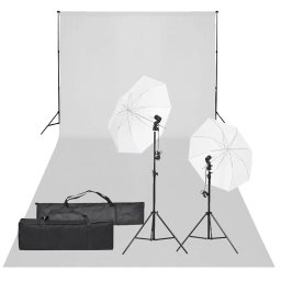 Kit studio foto cu set de lumina si fundal GartenMobel Dekor