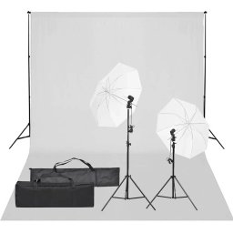 Kit studio foto cu set de lumina si fundal GartenMobel Dekor