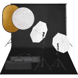 Set studio foto cu lumina, fundal si reflector GartenMobel Dekor