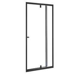 Usa de dus Leziter Flexi reglabila 96–111x185 cm, sticla securizata 6 mm, negru