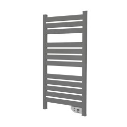 Radiator electric pentru prosoape Leziter 500W, IP24, aluminiu, gri, montaj perete