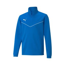 PUMA Hanorac sport 'TeamRise' albastru / alb