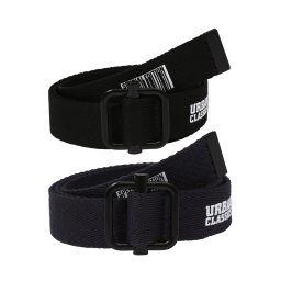 Urban Classics Curea bleumarin / negru / alb