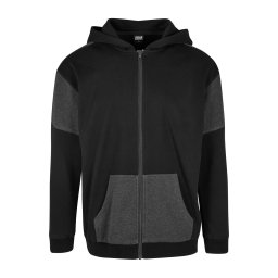 Urban Classics Hanorac gri metalic / negru