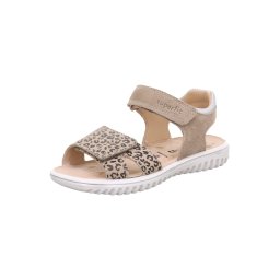 SUPERFIT Sandale 'Sparkle' bej / maro închis / alb