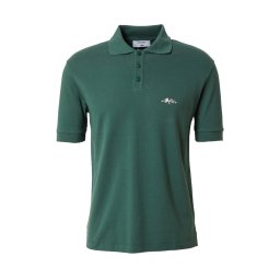 DAN FOX APPAREL Tricou verde închis / alb