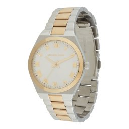 MICHAEL Michael Kors Ceas analogic 'Lennox' auriu / argintiu / alb perlat