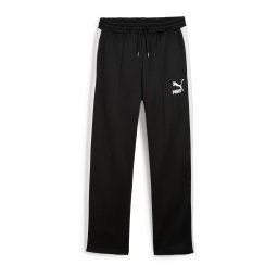 PUMA Pantaloni sport 'T7 ICONIC' negru / alb murdar