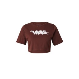 VANS Tricou ciocolatiu / alb