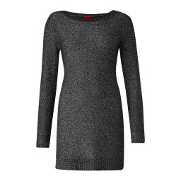 HUGO Rochie tricotat 'Suneti' negru amestecat