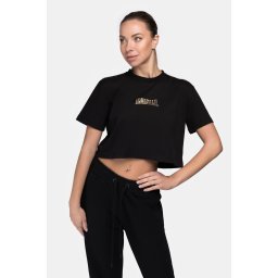 LONSDALE Tricou 'Aultbea' auriu / negru
