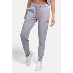 LONSDALE Pantaloni sport gri / roz