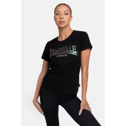 LONSDALE Tricou 'Harray' verde deschis / negru