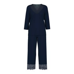 CALIDA Pijama albastru închis