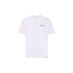 DICKIES Tricou 'BRICKLANE' gri / alb