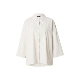 ONLY Bluză 'ONLAUGUSTA' gri taupe / alb