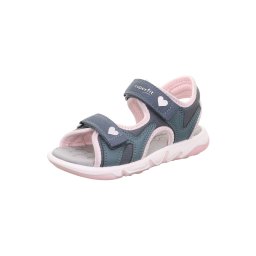 SUPERFIT Sandale 'Pebbles' albastru închis / roz