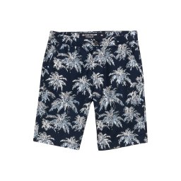 TOM TAILOR Pantaloni eleganți bleumarin / albastru deschis / alb