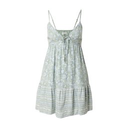 HOLLISTER Rochie albastru deschis / verde jad / alb
