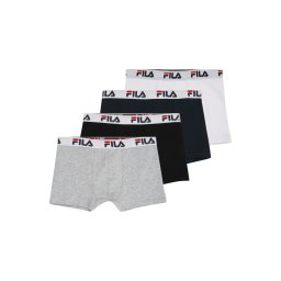FILA Chiloţi gri amestecat / roșu intens / negru / alb