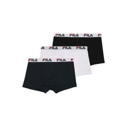 FILA Chiloţi roșu intens / negru / alb / alb murdar