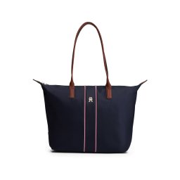 TOMMY HILFIGER Plase de cumpărături 'POPETTE' bleumarin / maro