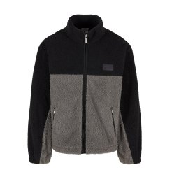 Karl Kani Jachetă fleece gri / negru