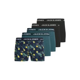 JACK & JONES Boxeri 'JACJAKE' albastru marin / bleumarin / galben / negru
