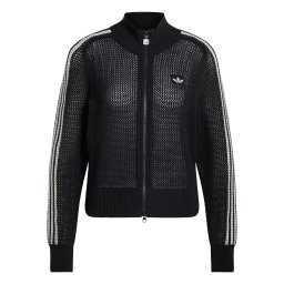 ADIDAS ORIGINALS Geacă tricotată 'Firebird' negru / alb
