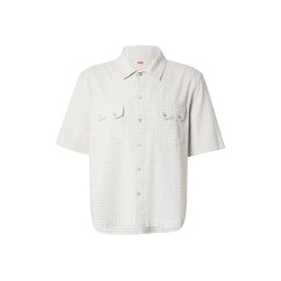 LEVI'S ® Cămașă 'Short Sleeve Boxy Western Shirt' bej închis / alb