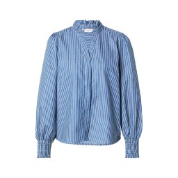 NÜMPH Bluză 'Emilie' albastru denim / alb