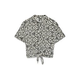 VERO MODA Bluză 'VMMENNY' ecru / negru