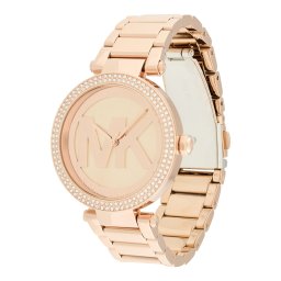 MICHAEL Michael Kors Ceas analogic 'PARKER' auriu / auriu - roz / transparent