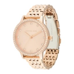 MICHAEL Michael Kors Ceas analogic 'MELISSA' auriu - roz / transparent