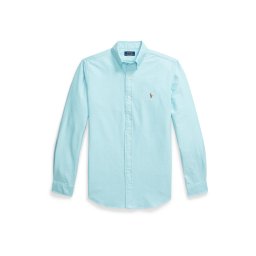 Polo Ralph Lauren Cămașă albastru / turcoaz / maro mokka / alb