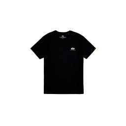 ALPHA INDUSTRIES Tricou negru / alb