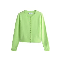 Next Geacă tricotată verde deschis