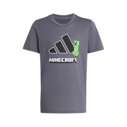 ADIDAS SPORTSWEAR Tricou funcțional 'Minecraft' gri bazalt / verde / negru / alb