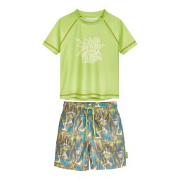 PLAYSHOES Protecție UV 'Wave' azur / oliv / verde măr / verde pastel