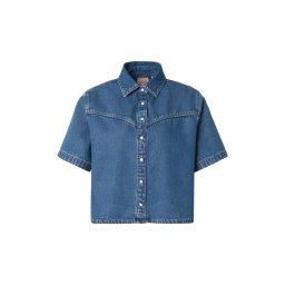 LEVI'S ® Bluză 'Logan Short Sleeve Denim Shirt' albastru denim