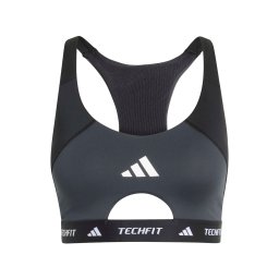 ADIDAS PERFORMANCE Sutien sport gri grafit / negru / alb