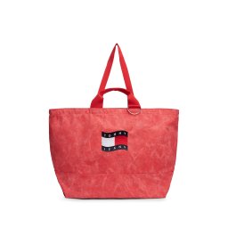 Tommy Jeans Plase de cumpărături bleumarin / roșu / roșu deschis / alb