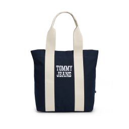 Tommy Jeans Plase de cumpărături 'BOLD' bleumarin / alb / alb natural
