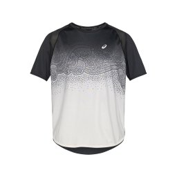 ASICS Tricou funcțional 'ROAD FADE' negru / alb