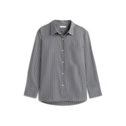 TOMMY HILFIGER Bluză gri închis / alb