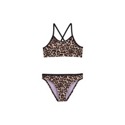WE Fashion Costum de baie două piese maro / negru