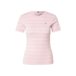 TOMMY HILFIGER Tricou 'CODY' roz / alb