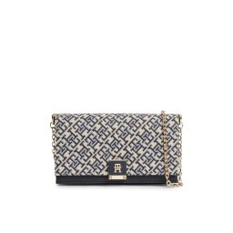 TOMMY HILFIGER Clutch bej / bleumarin / albastru deschis
